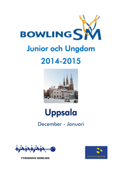 Inbjudan - Svenska Bowlingförbundet