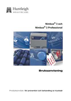 Bruksanvisning Nimbus 3 och Nimbus 3 Professional