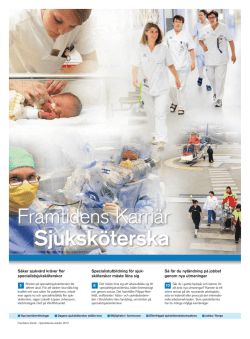 Framtidens Karriär – Sjuksköterska 2013