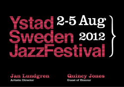 AQuincy Jones celebrAtion - Ystad Sweden Jazz Festival