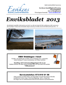 Enviksbladet 2013