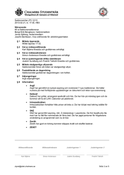 2013-02-21 [PDF] - Teknologsektionen för Automation och Mekatronik
