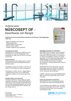 Produktblad Nuscosept - Produkter