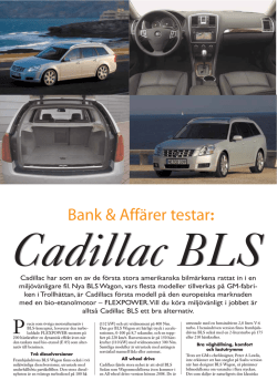 Cadillac BLS - Umeå Van Service