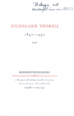 HILDEGARD THORELL