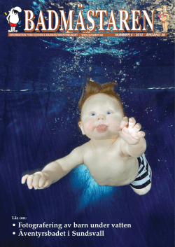 • Fotografering av barn under vatten • Äventyrsbadet i Sundsvall