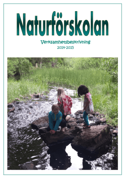 Arbetsplan för Naturförskolan 2014