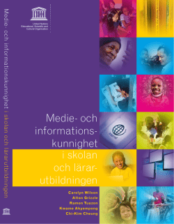Medie- och informations- kunnighet i skolan och lärar