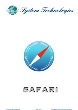Safari - System Technologies