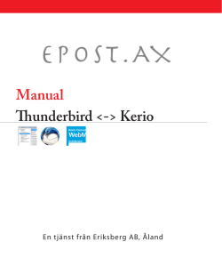 Manual Thunderbird	Kerio