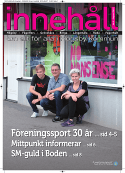 2013 - Tidningen Innehåll