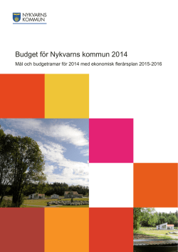 Budget för Nykvarns kommun 2014