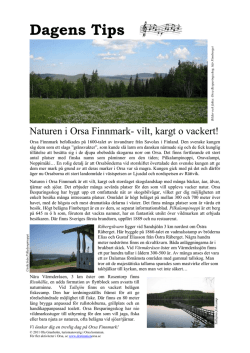 Orsa Finnmark Naturen