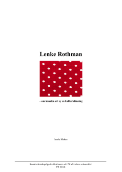 Lenke Rothman