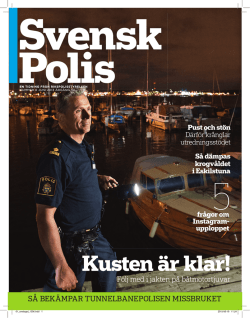 Tidningen Svensk Polis nummer 6 2013