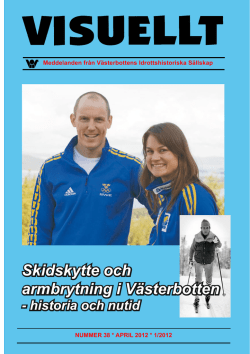 Visuellt nr 38 2012 - Västerbottens Idrottshistoriska Sällskap