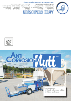 Anti-Corrosion Nytt 2013
