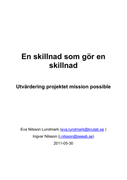 En skillnad som gör en skillnad