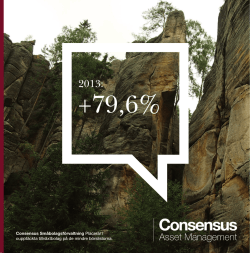 +79,6% - Consensus Asset Management AB