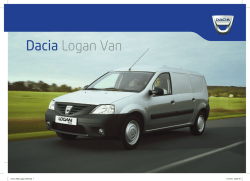 Dacia Logan Van - Daciamodellen.nl