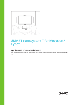 SMART Room System for Microsoft Lync setup and maintenance