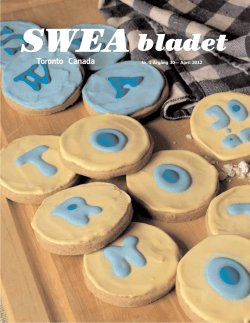 SWEA Bladet April 2012 - SWEA Toronto