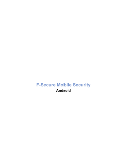 F-Secure Mobile Security - F-Secure (F
