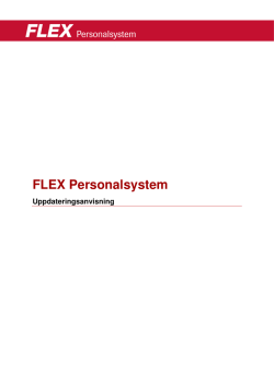 Uppdatering - Flex Datasystem i Örebro AB