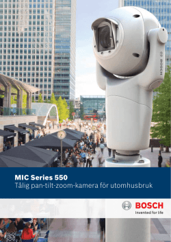 MIC Series 550 Tålig pan-tilt-zoom