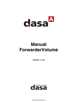 Forwarder Volume ver 1.4