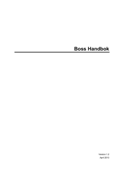 Boss Handbok - Konsumentverket