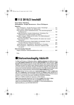 PDF, 2735 kb - Statsvetenskaplig tidskrift