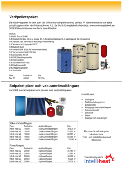 Ved/pellets paket - Sol & Energiteknik AB