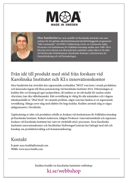 Produktblad Sovkudde / Information om MOA Made in Sweden