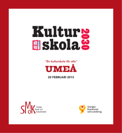 Program Umeå - SMoK - Sveriges Musik