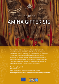 AMINA GIFTER SIG - Hidde iyo Dhaqan