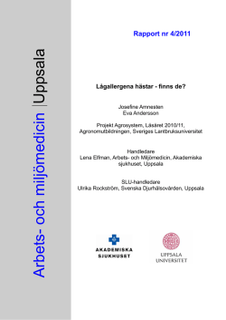 4/2011 - Arbets- och miljömedicin | Uppsala