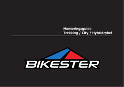 Monteringsguide Trekking / City / Hybridcykel