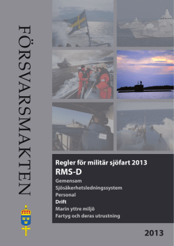 RMS-D 2013 - Försvarsmakten
