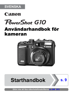 Starthandbok - Canon Europe