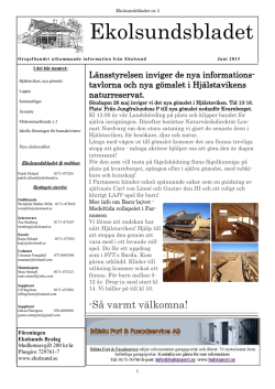 Ekolsundsbladet nr:3 2013