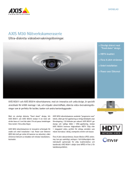 AXIS M30 Nätverkskameraserie