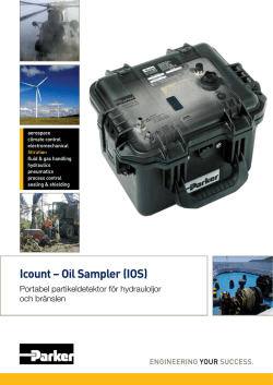 Icount – Oil Sampler (IOS)