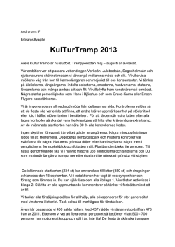 KulTurTramp 2013