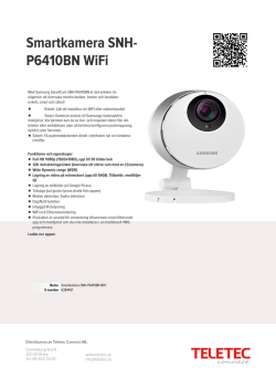 Smartkamera SNH- P6410BN WiFi