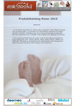 Produktkatalog Resor 2015