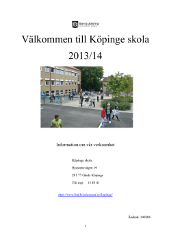 Välkommen till Köpinge skola 2013/14 - Buf