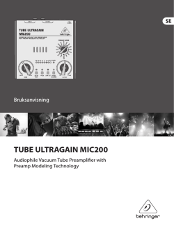 TUBE ULTRAGAIN MIC200