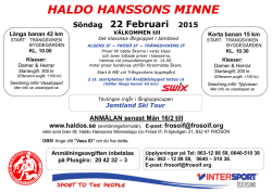 HALDO HANSSONS MINNE