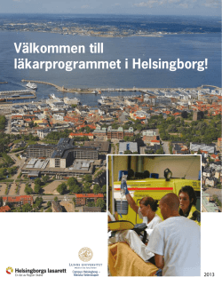 Välkommen till läkarprogrammet i Helsingborg!